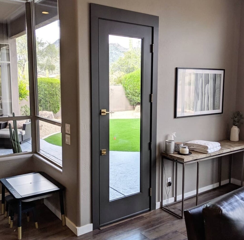 Single Patio Door, Black