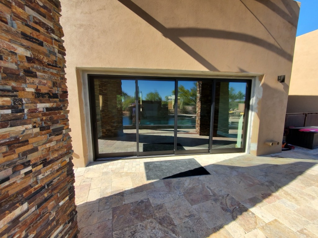 Arizona Window and Door in Scottsdale and Tucson showing modern black panel doors